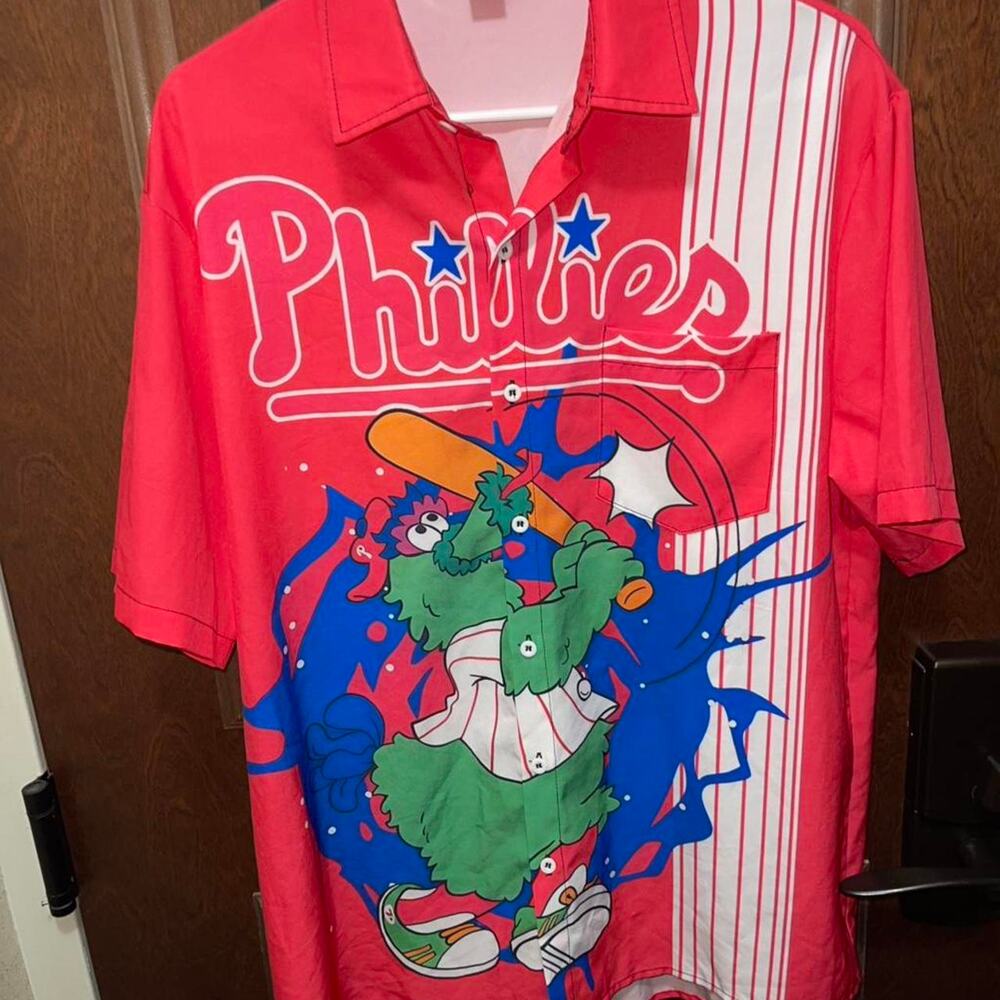 Phillies Button Down Shirt - Size Medium